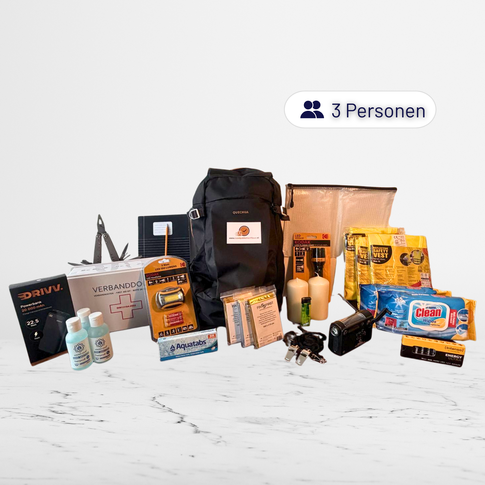 Ultimate 72 uur noodpakket