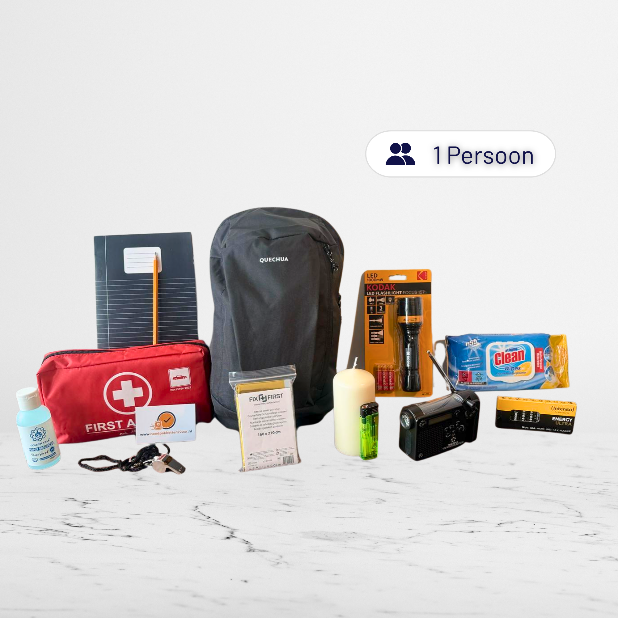 Essential 72 uur noodpakket