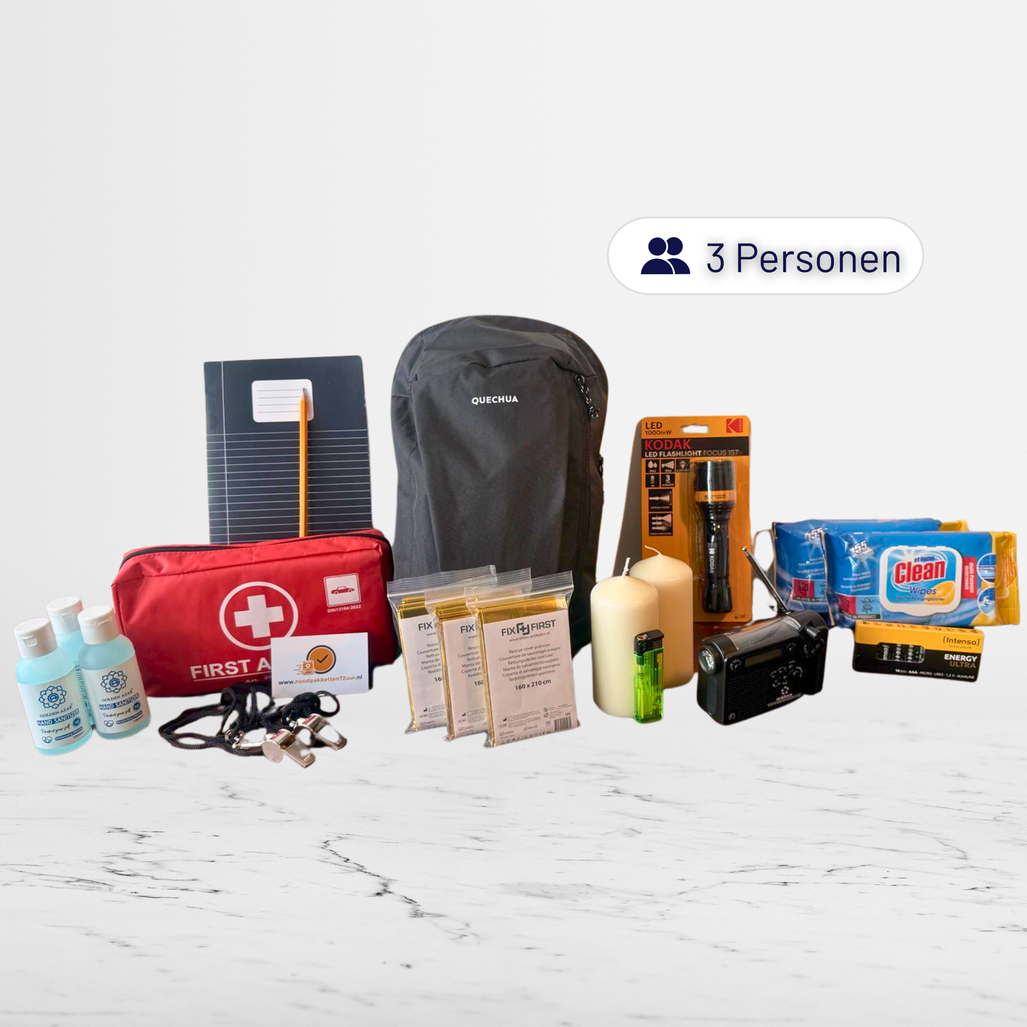 Essential 72 uur noodpakket